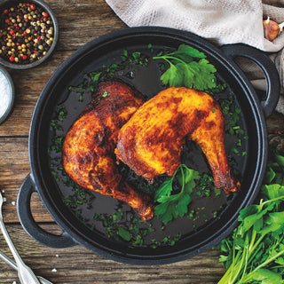 Muslos de pollo adobados al horno
