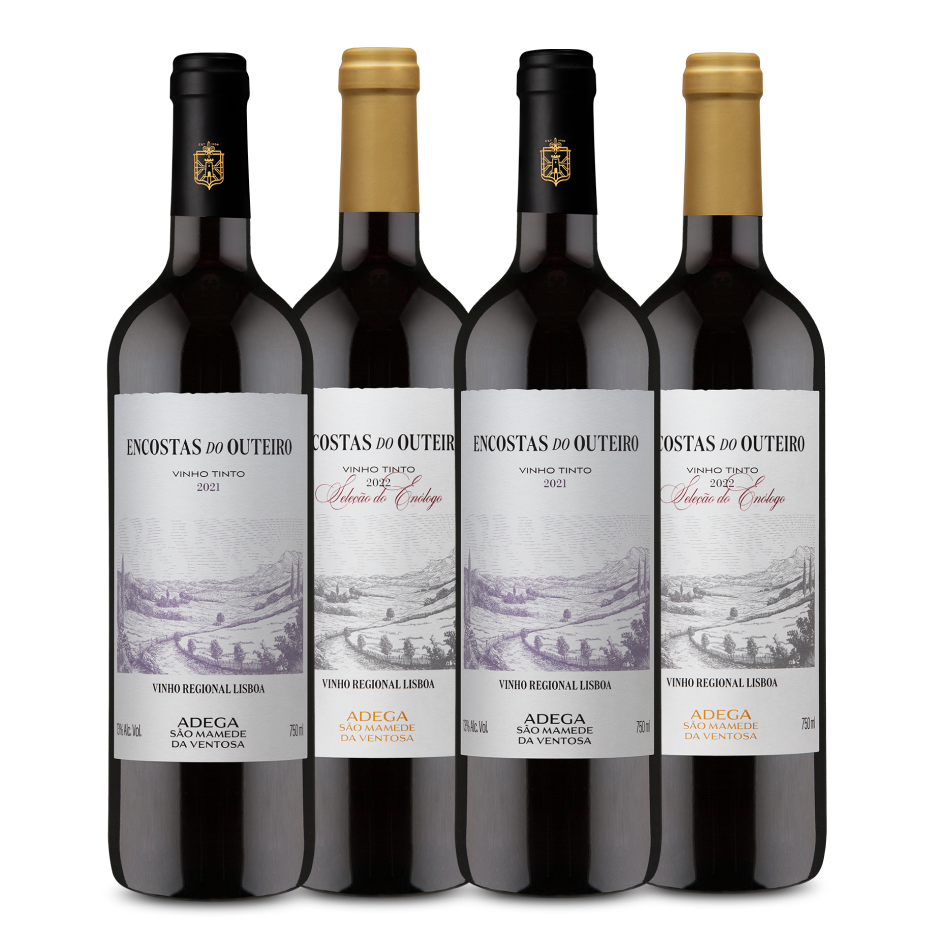 Coleccion 4 Botellas - Portugal (Encostas do Outeiro Vinho Regional Lisboa + Selección del Enólogo)