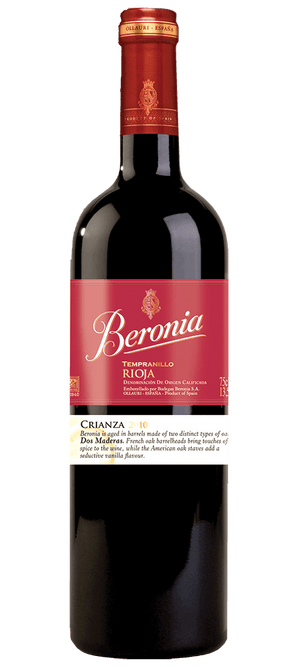 Vino Tinto Español Beronia dos Madera Crianza DOC Rioja Tempranillo - Wine.com.mx