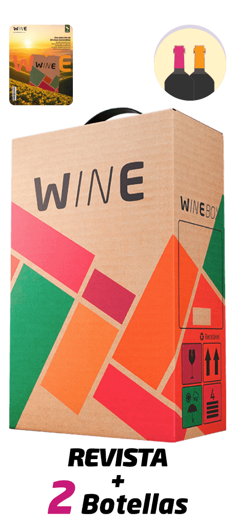 Winebox Bienvenidos Revista + 2 Botellas Plan Anual